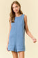 French Terry Sleeveless Romper