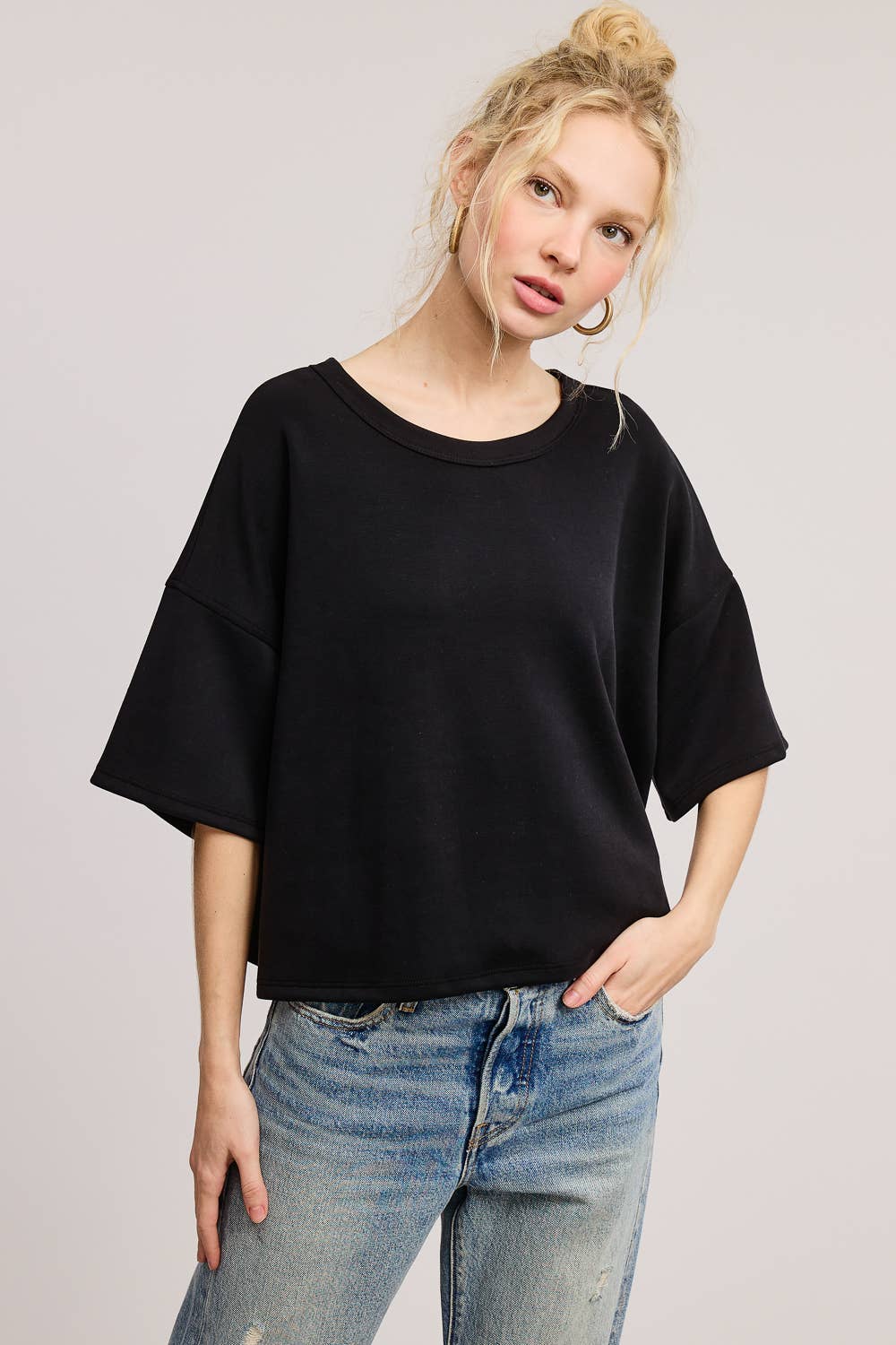 Feels Like Air Scuba Knit Top