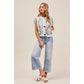Easy Days Mid Rise Wide Leg Denim Jeans