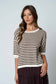 Striped Backstory Contrast Trim Sweater