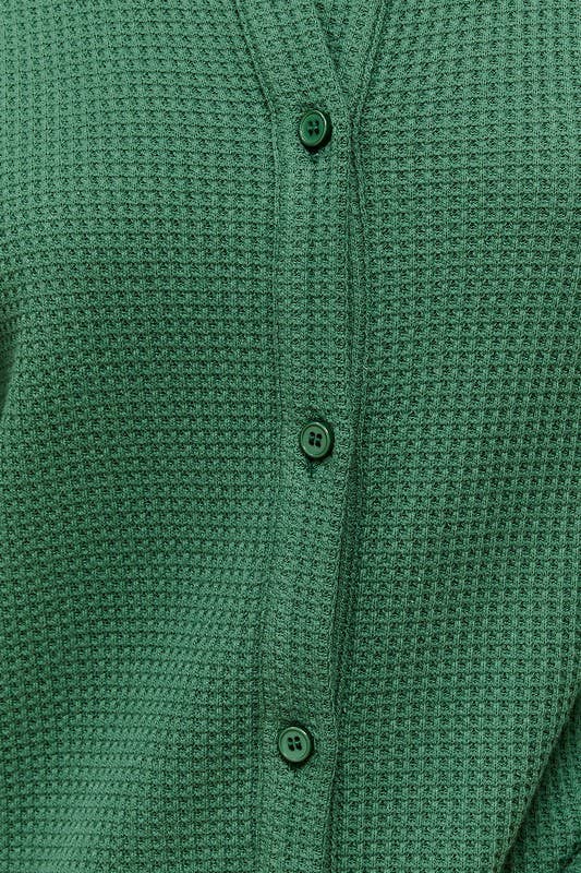 Green Waffle Shacket