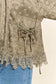 Paisley Bandana Lace Trim Jacket
