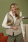 Zip-Up High Collar Quilted Fleece-Lined Puffer Vest