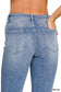 Medium Wash Cropped Straight Leg Denim Jeans
