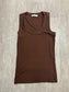 Ribbed Scoop Neck Tank Top