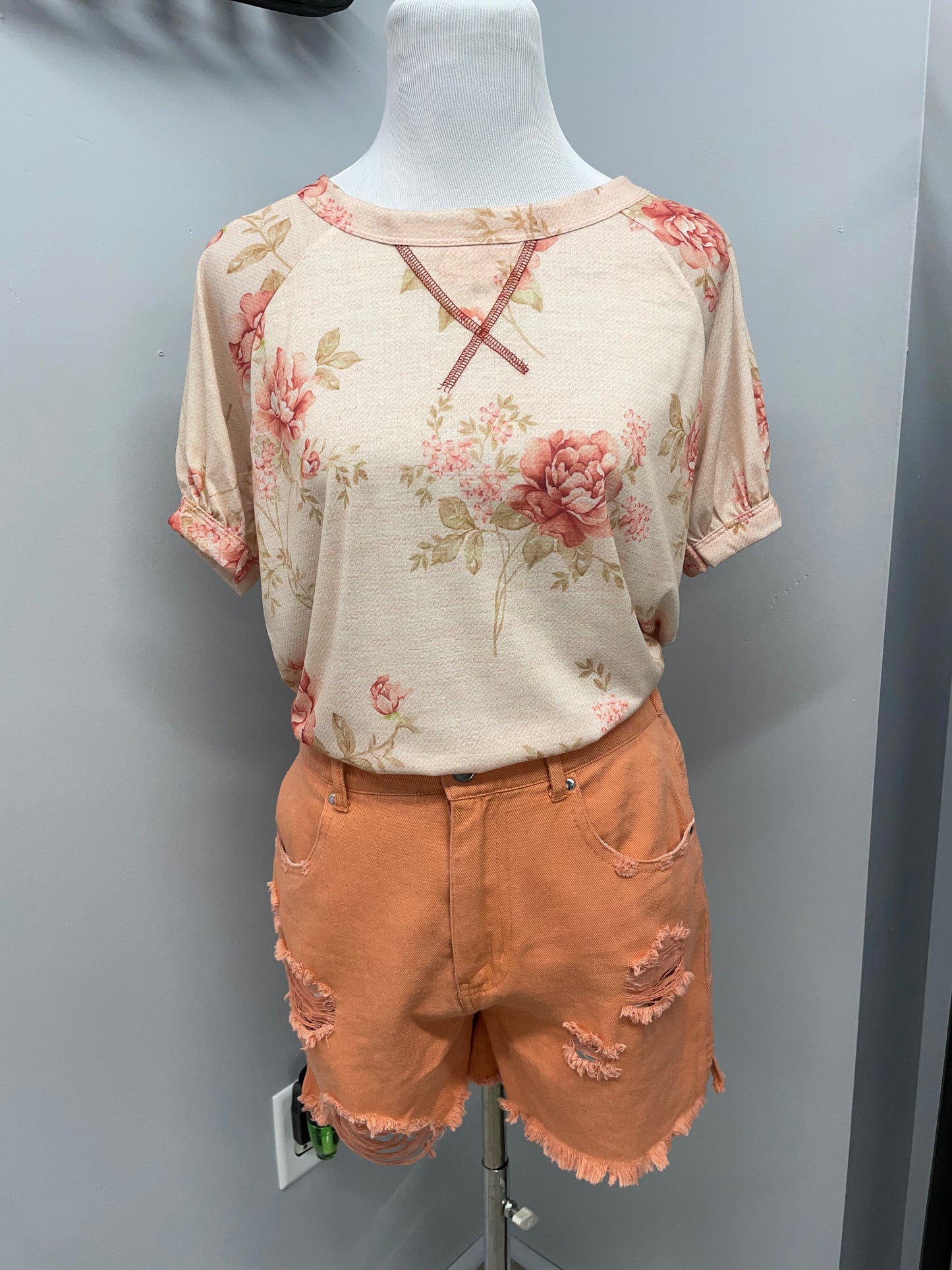 Vintage Flower Print Tee