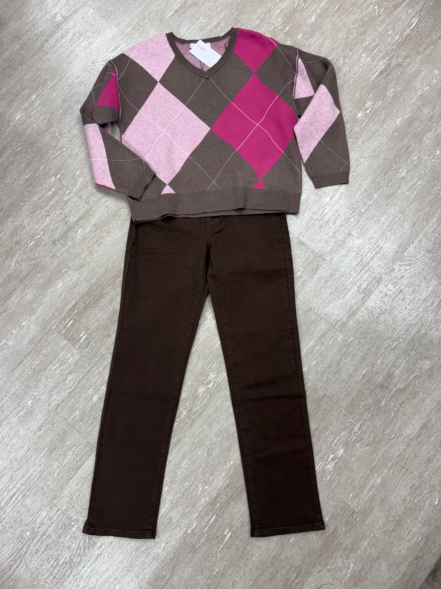 Dark Chocolate Straight Leg Jeans