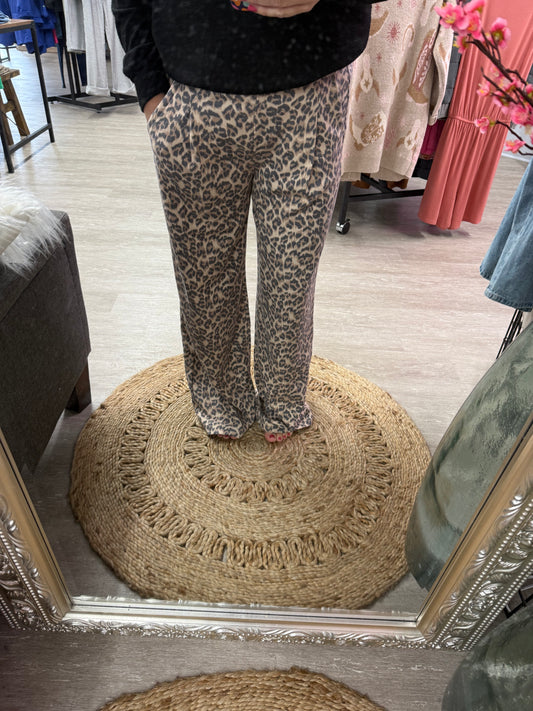 Leopard lounge pant