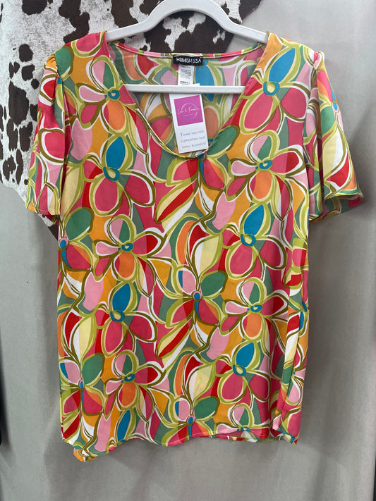 Bright Floral Top