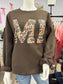 Duck Camo "MI" Chocolate Crewneck