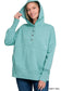 Fleece Half-Snap Button Hooded Sweatshirt