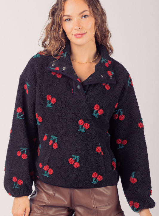 Cherry Bomb Pocket Fleece