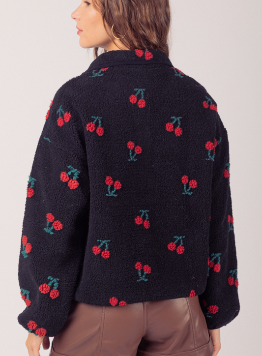 Cherry Bomb Pocket Fleece