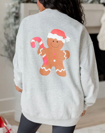 Gingerbread Man Graphic Sweatshirt