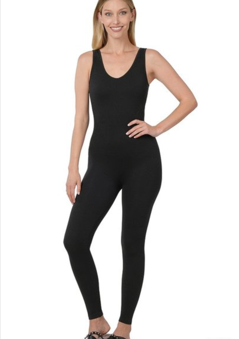 Ribbed Full Length Bodysuit