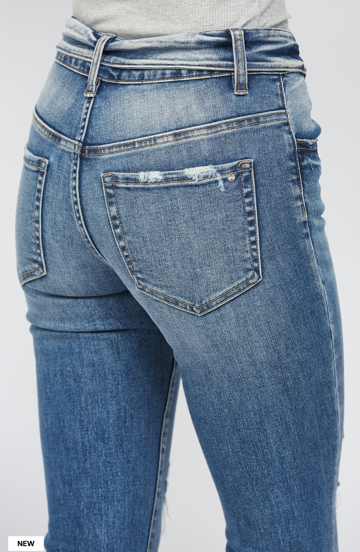 Mica Fold Over Waist Flare Jean