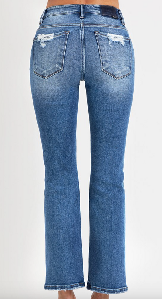 Curvy Mid-Rise Straight Jeans