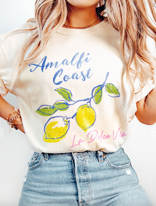 Amalfi Coast Italy Comfort Colors Tee