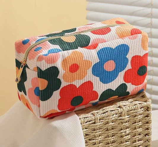 Corduroy Cosmetic Bag