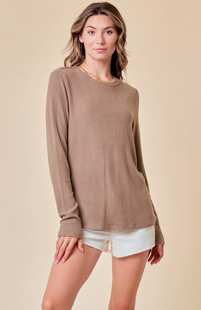Round Neck Knit Top