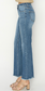 MID RISE FRAY HEM BOOTCUT JEANS
