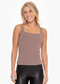 Square Neck Ribbed Tank