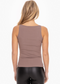Square Neck Ribbed Tank