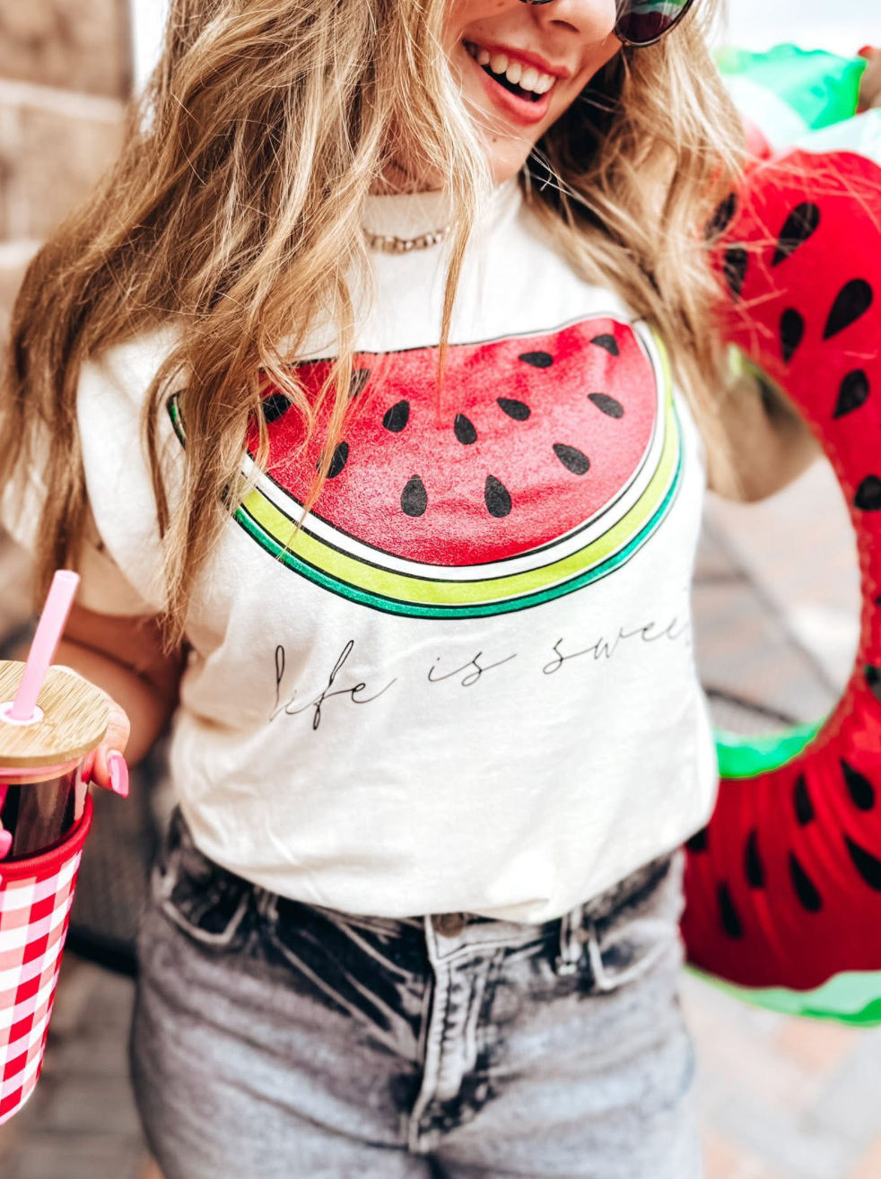 Life Is Sweet Watermelon Tee