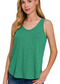Double Scoop Slub Hacci Neck Tank Top
