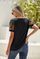 Black Lace Sleeve Tee