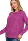 Brushed Hacci Drop Shoulder Sweater