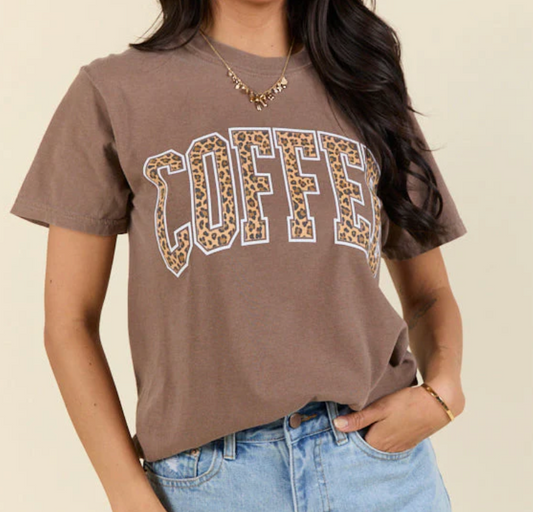 Coffee Animal Print Tee ☕🐆