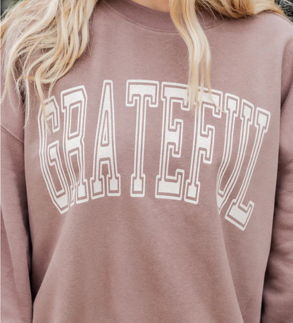 Grateful Brown Crewneck 🤎✨