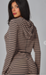 Modal Stripe Hoodie