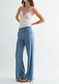 High-Rise Wide Leg Pull-On Denim