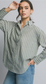 Oversized Button Down Stripe Shirt