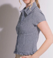 Gingham Ruffle Hem Top