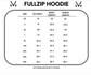 MM Fullzip Hoodie - Striped Red, White, and Micro Blue Stars
