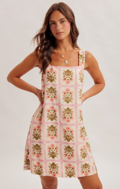 Secret Garden Floral Mini Dress