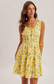 Main Squeeze Lemon Mini Dress