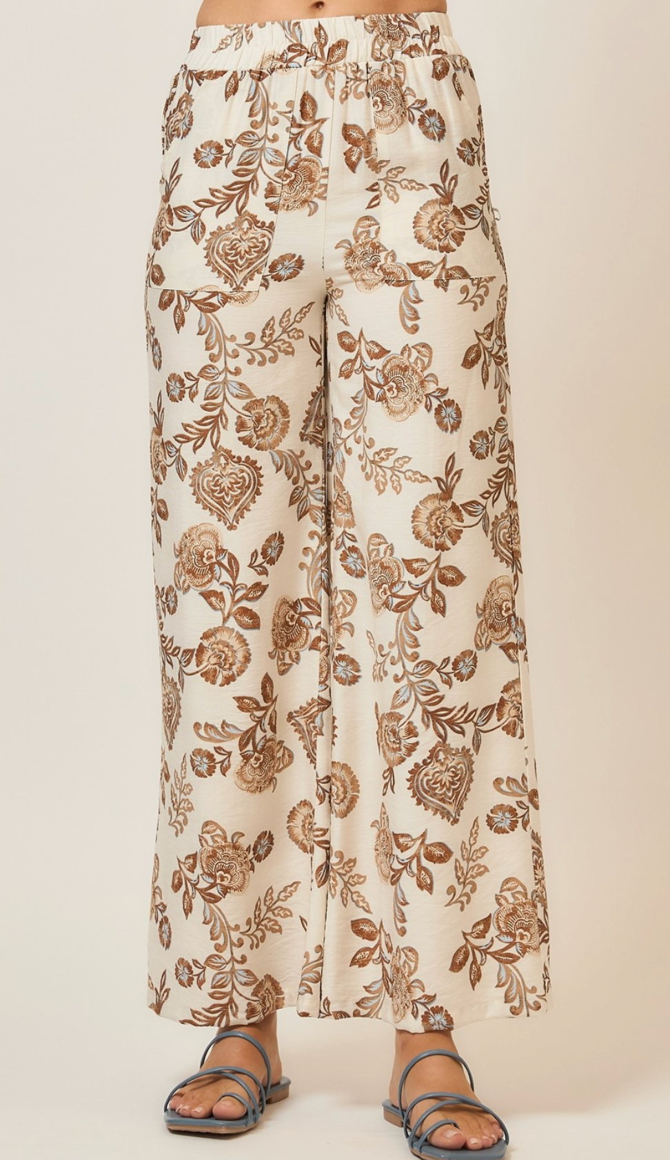 Painted Petals Wide Leg Pants