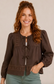 Fall Into Crochet Tie-Front Top