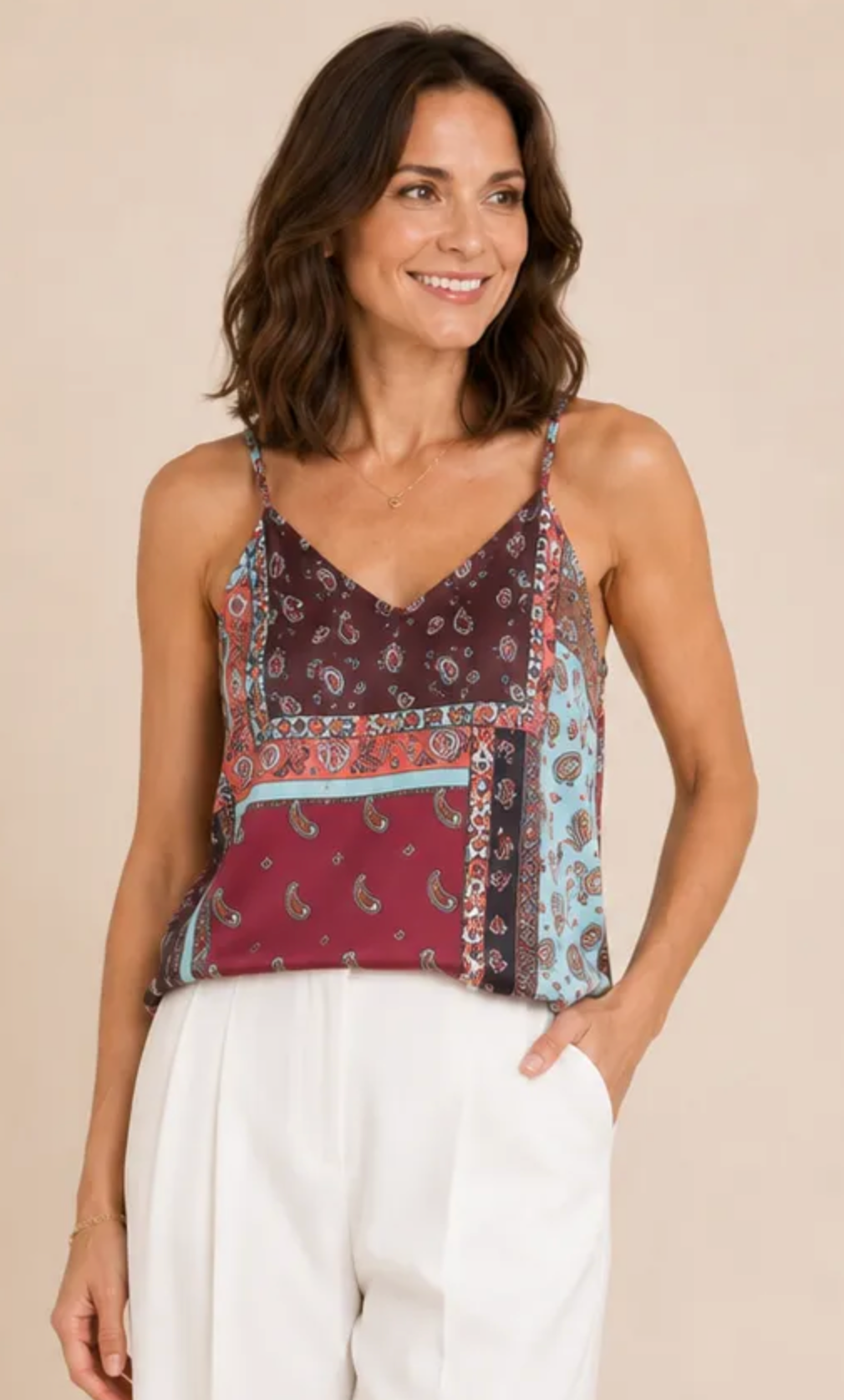The Bandana Reversible Satin Tank