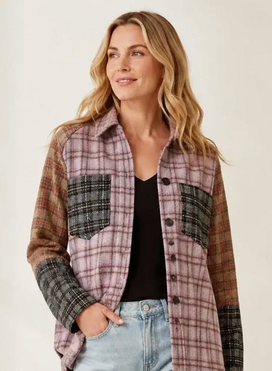 Plaid to the Bone Shacket