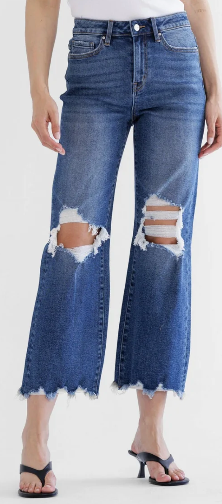 Rebel Revival 90’s Crop Flare Jeans