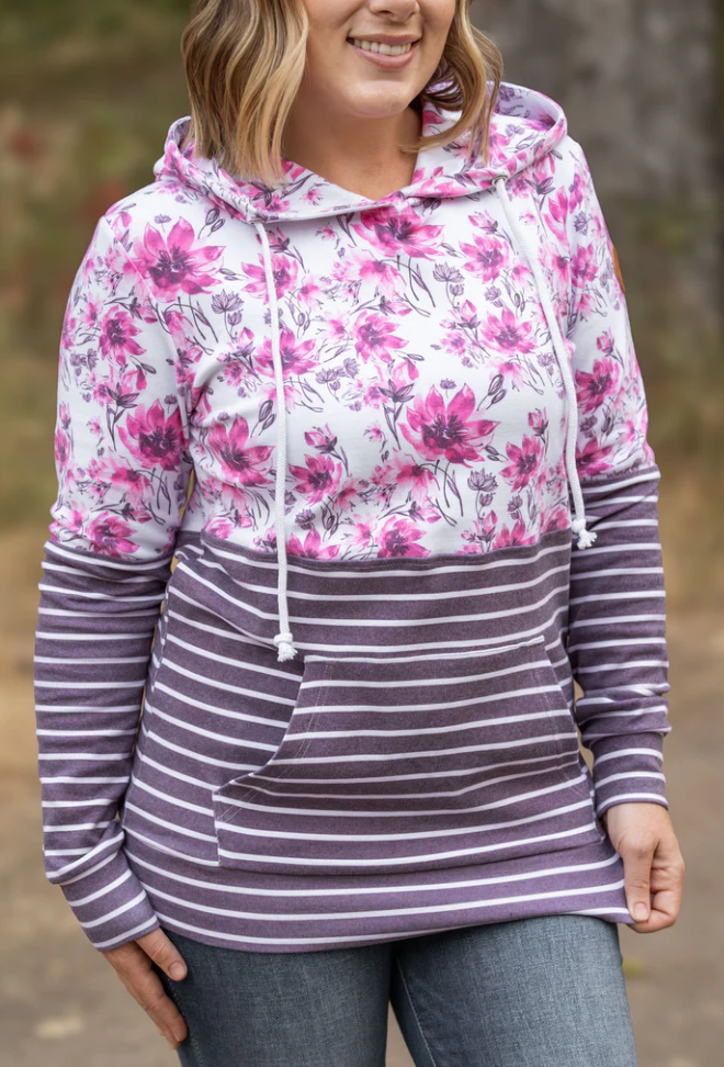 Michelle Mae Pink Floral Pullover
