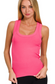 Ribbed Scoop Neck Tank Top