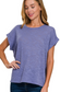 Hacci Slub Rolled Up Sleeve Tee