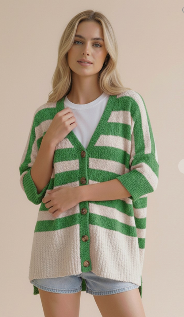 Popcorn Textured Oversized Cardigan