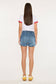 Paper Bag Denim Shorts